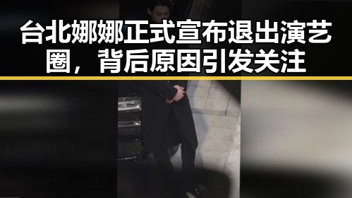 台北娜娜正式宣布退出演艺圈，背后原因引发关注